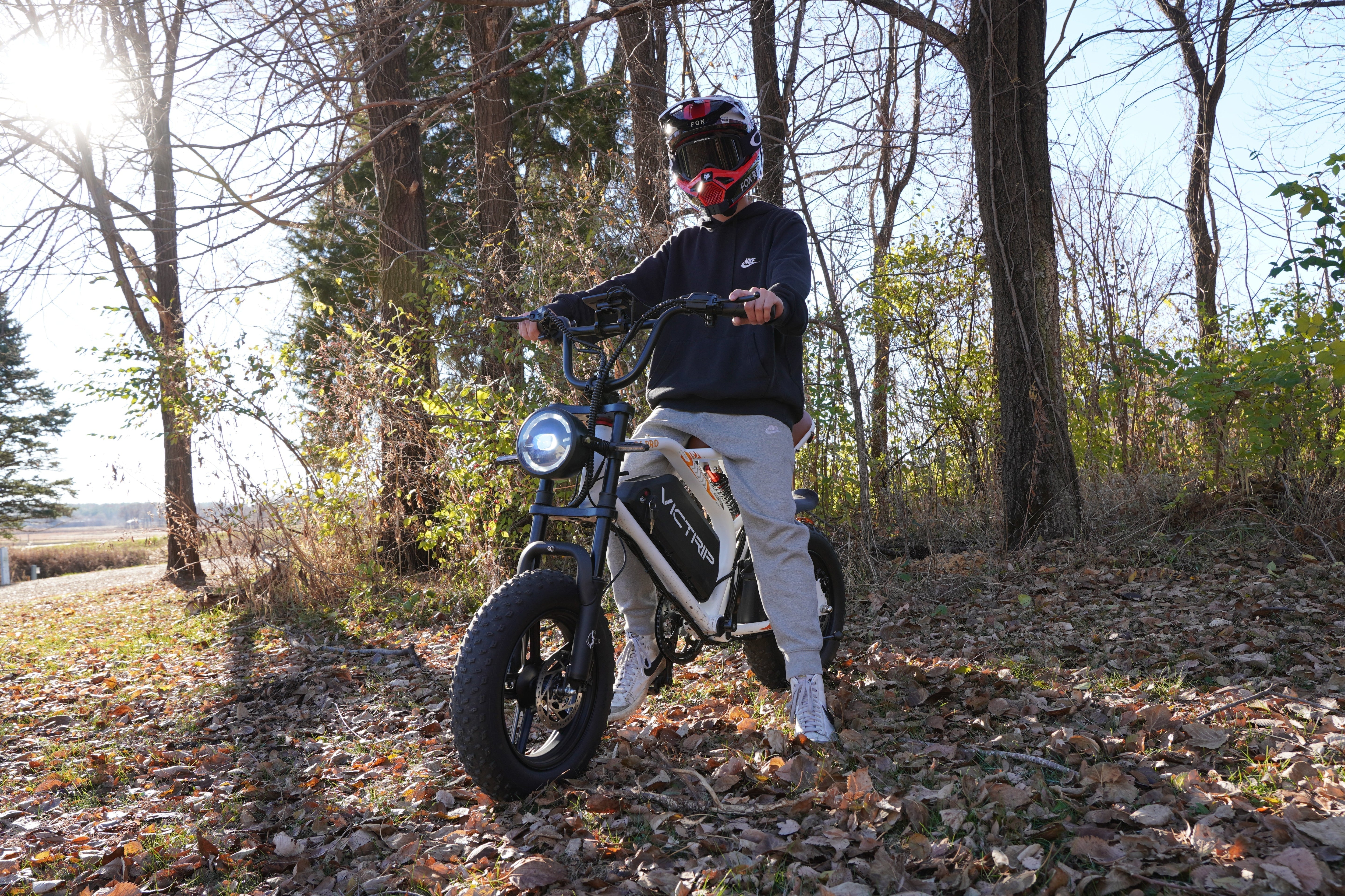 Moped Style Electric Bike Kids | VICTRIP
