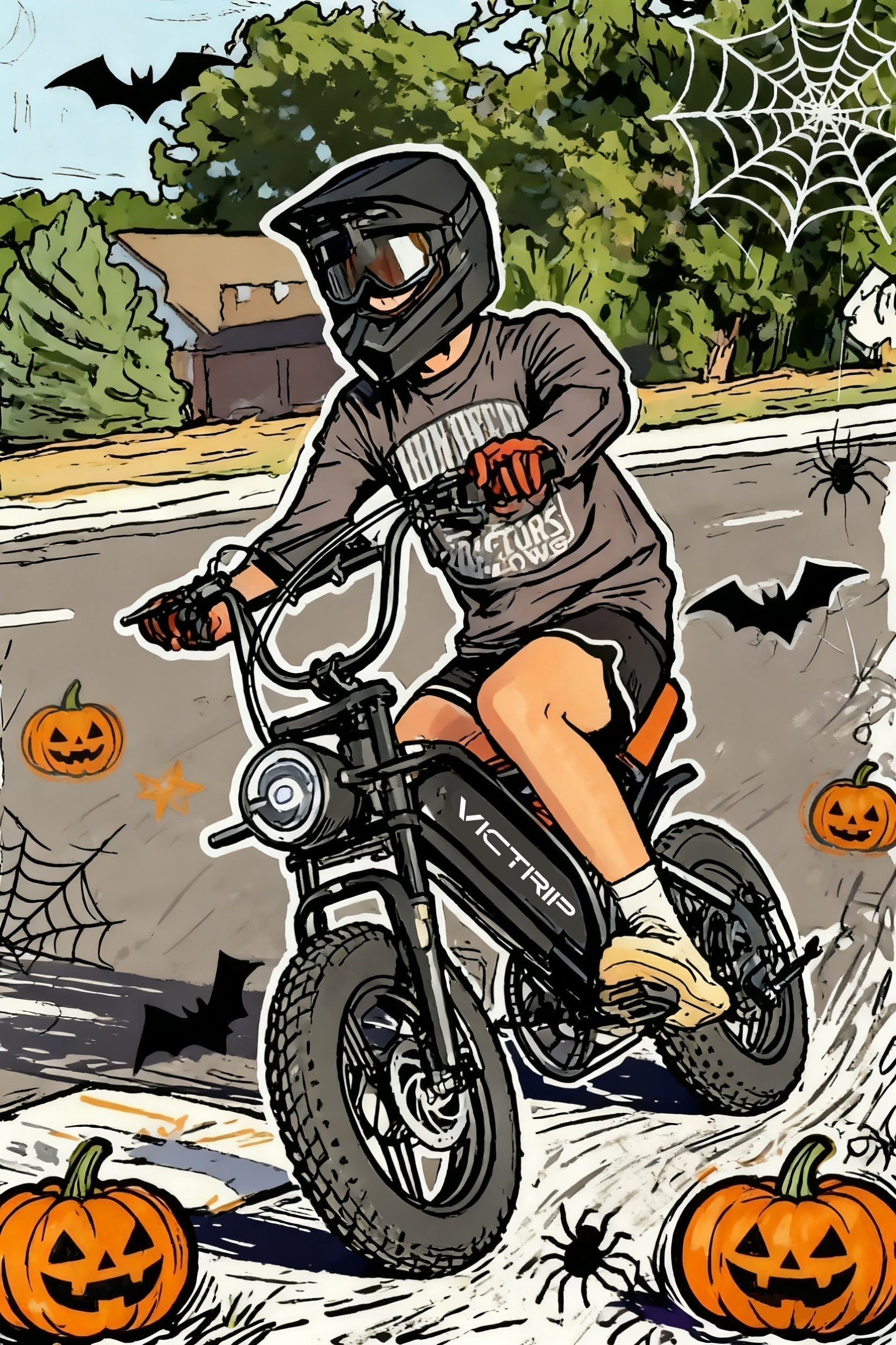 Moped Style EBike for teens | VICTRIP