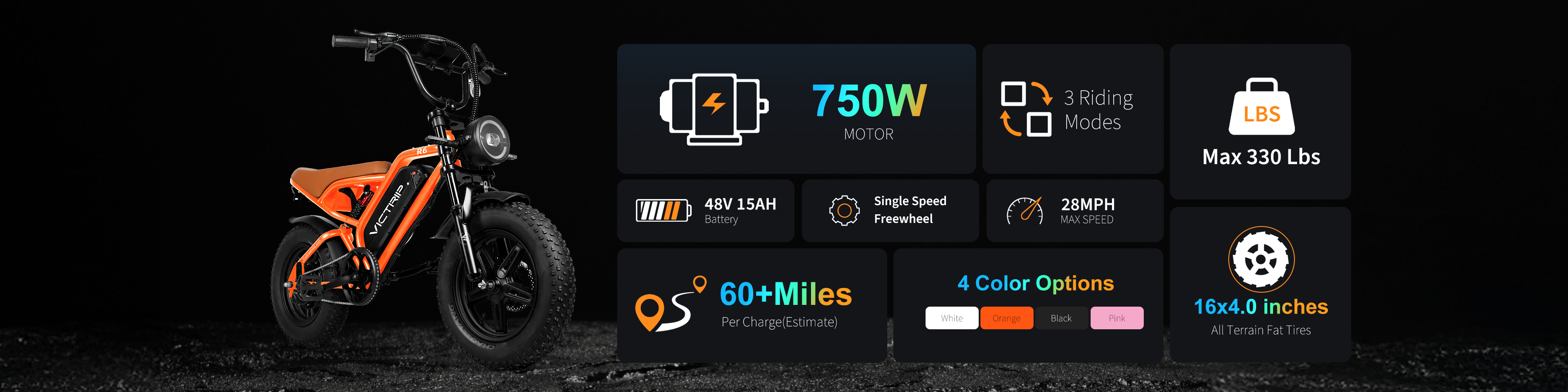 Moped Style Electric Bike | VICTRIP