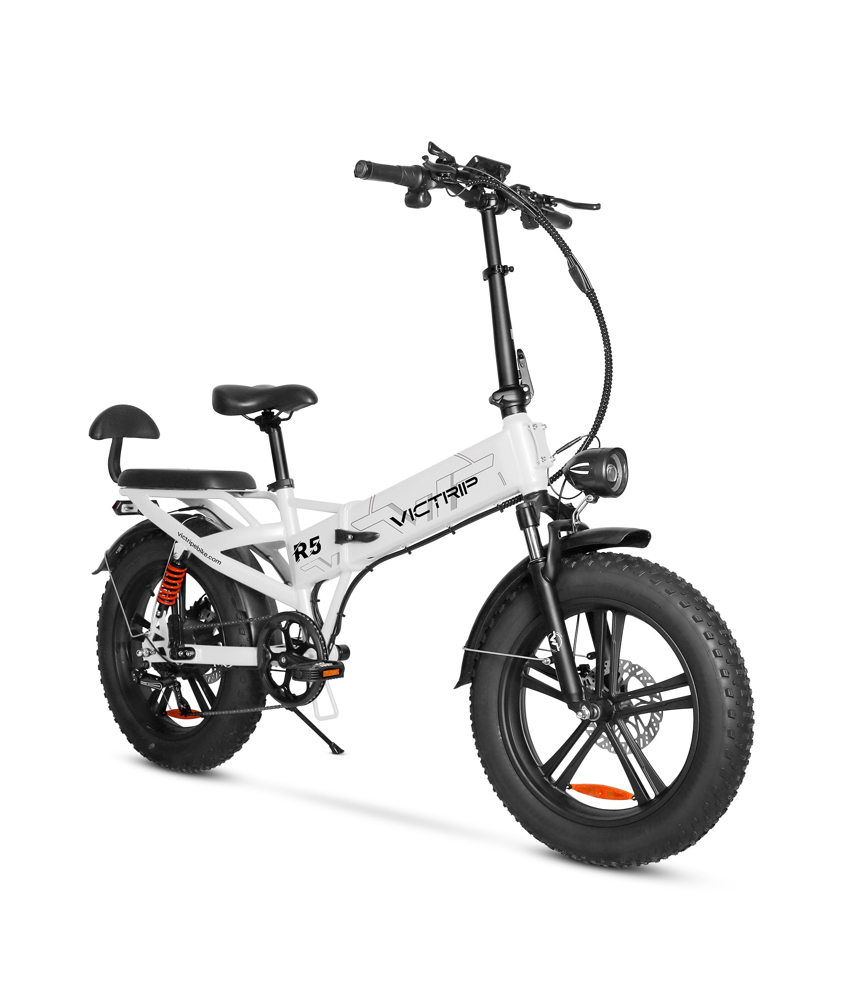 Fast Foldable Electric Bike White | VICTRIP