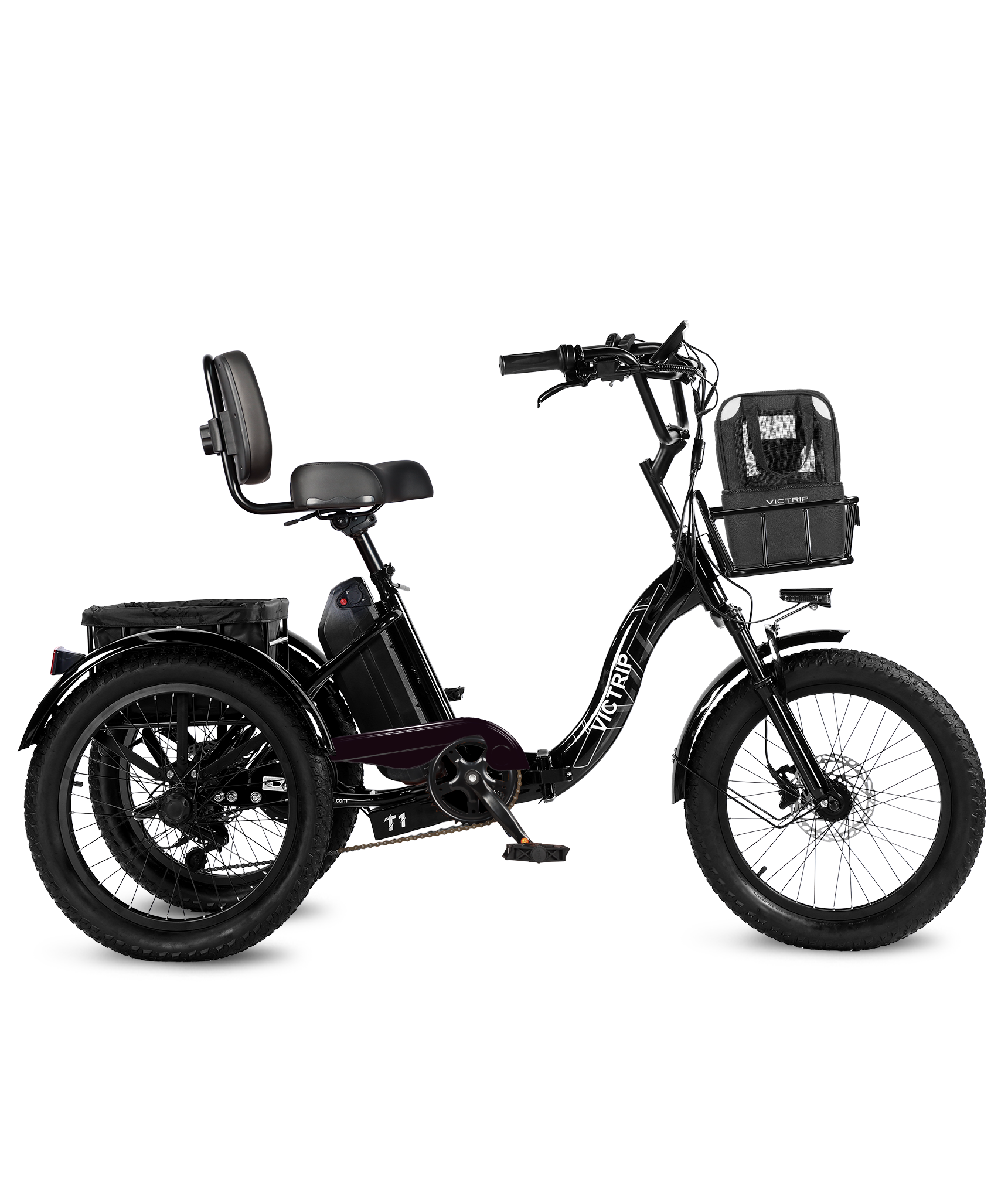 3 Wheel Electric Bike With Bag | VICTRIP