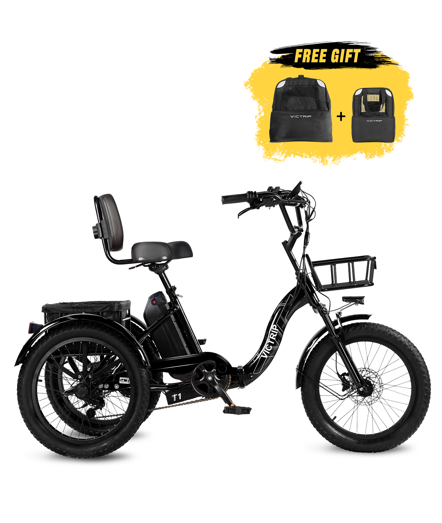 Electric Three Wheel Bikes For Adults | VICTRIP