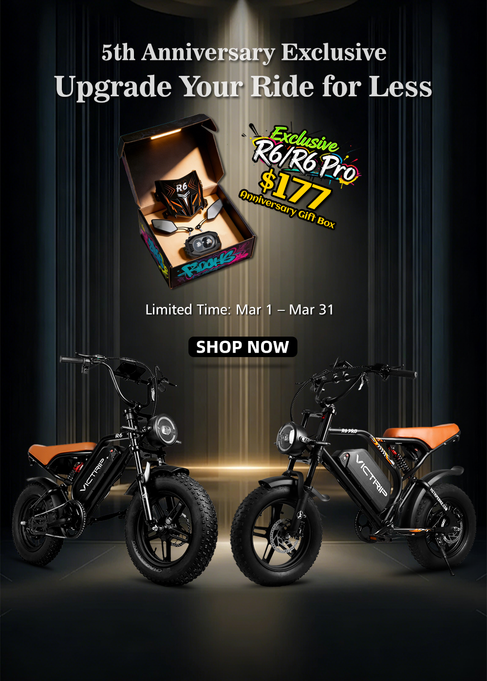 VICTRIP 5th Anniversary: R6 Series from $799 & Free $177 Kit