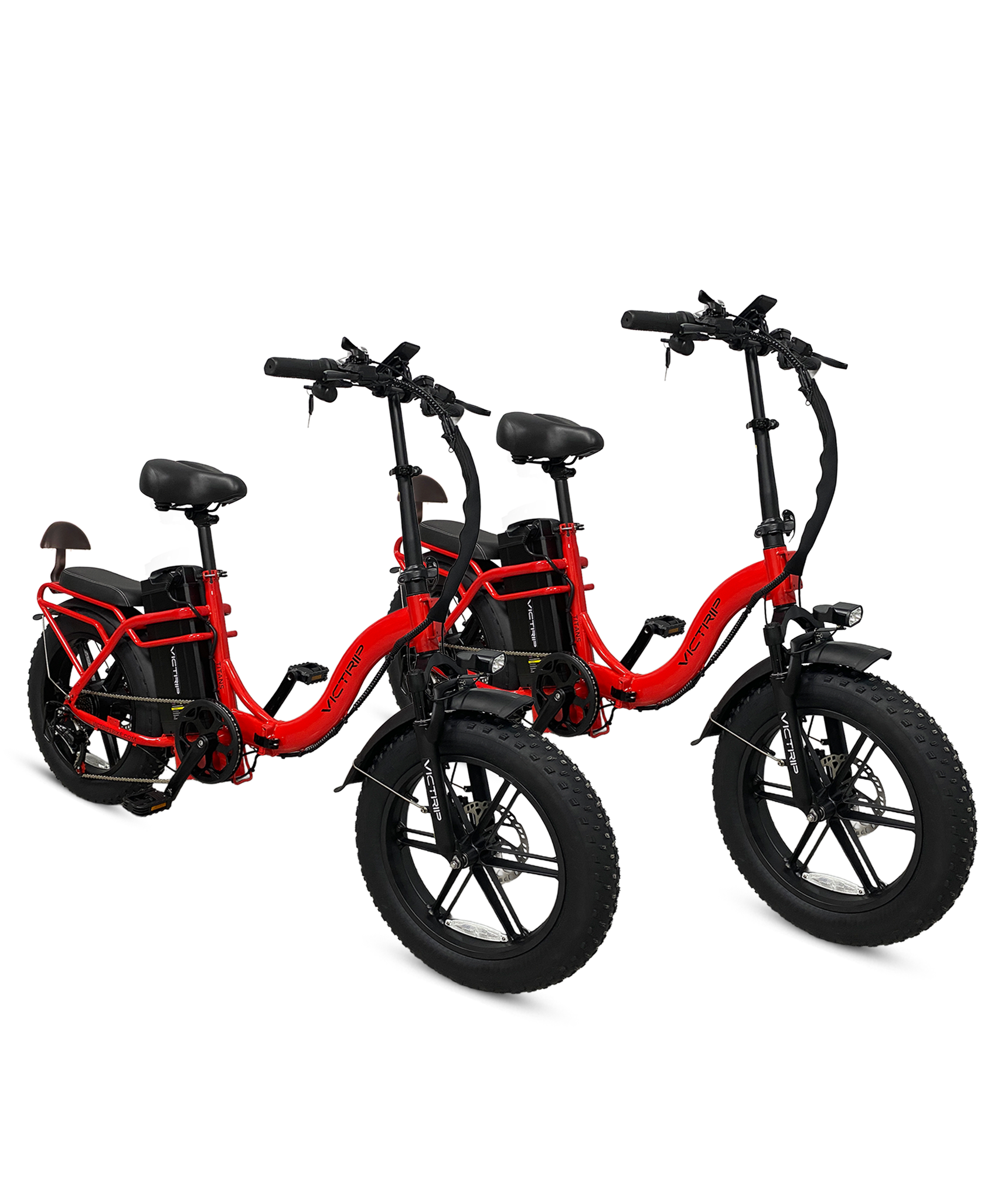 Long Range Electric Bike Red | VICTRIP