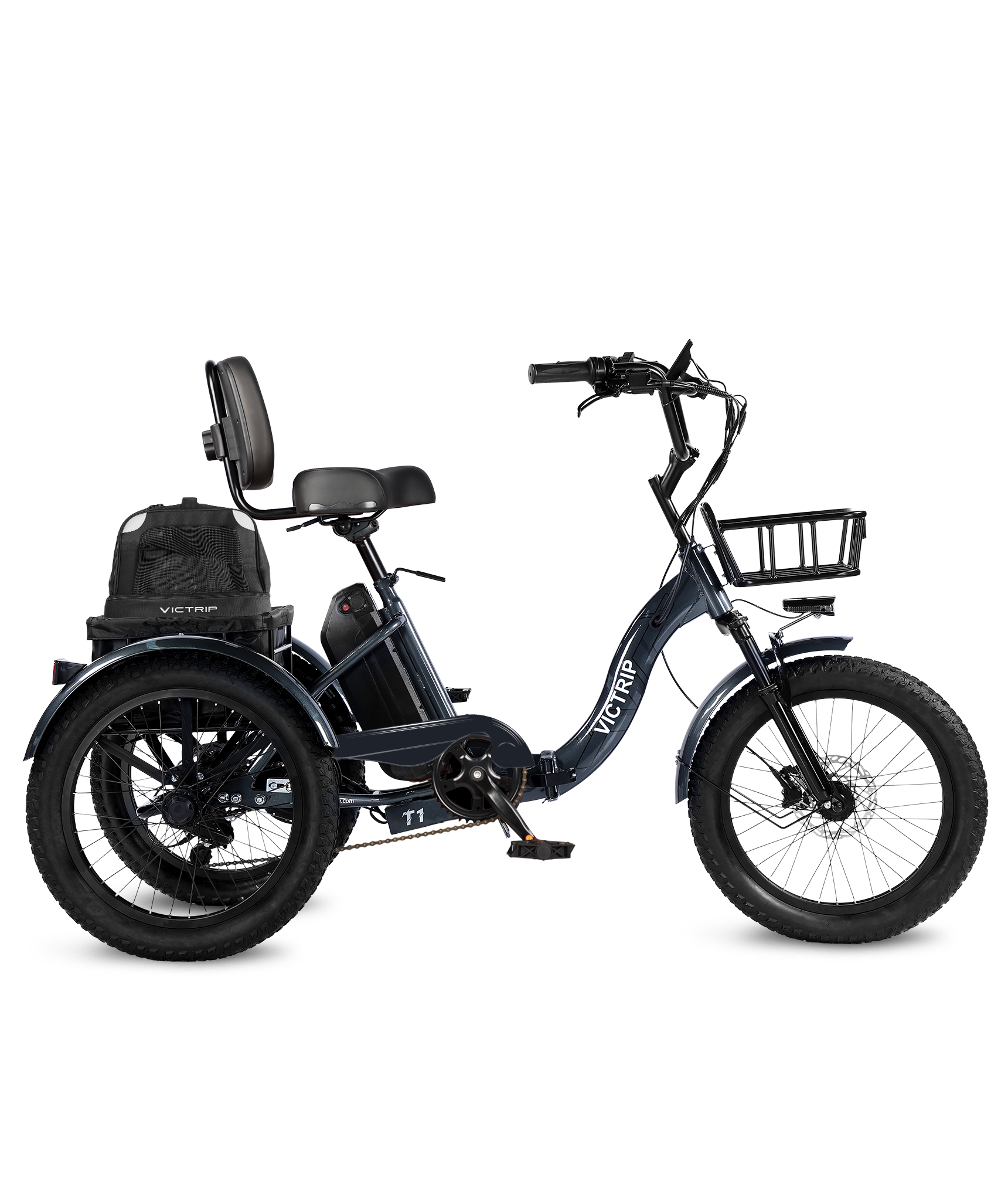 Electric 3 Wheeler​ With Pet Carrier Bag​​​ | VICTRIP